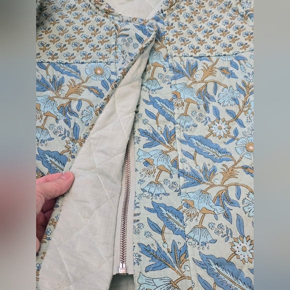Anthropologie dRA LosAngeles Quilted Jacket XS Cottagecore Cabincore Floral - Picture 9 of 12